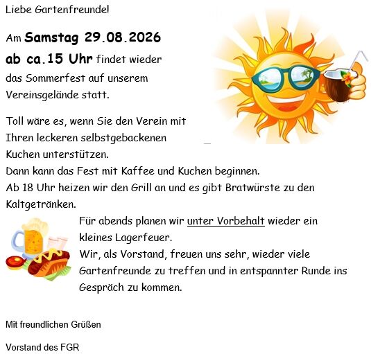 Sommerfest 2026